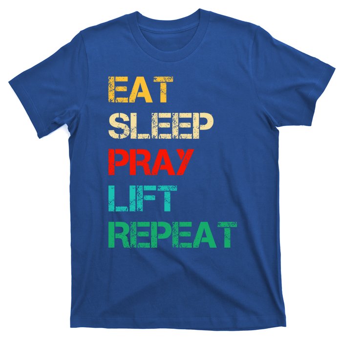 Christian Gym And Jesus Gym For Eat Sleep Pray Repeat Gift T-Shirt