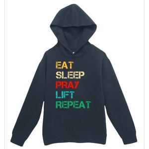 Christian Gym And Jesus Gym For Eat Sleep Pray Repeat Gift Urban Pullover Hoodie