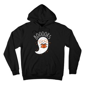 Cute Ghost Book Reading Halloween Teacher Top Hoodie