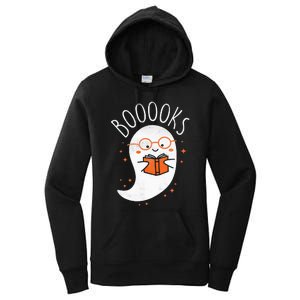 Cute Ghost Book Reading Halloween Teacher Top Women's Pullover Hoodie