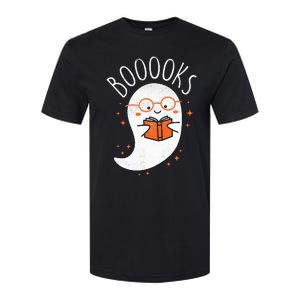 Cute Ghost Book Reading Halloween Teacher Top Softstyle CVC T-Shirt