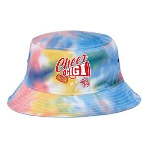 Cheer Gigi Biggest Fan Leopard Print And Pom Pom Tie Dye Newport Bucket Hat