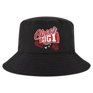 Cheer Gigi Biggest Fan Leopard Print And Pom Pom Cool Comfort Performance Bucket Hat