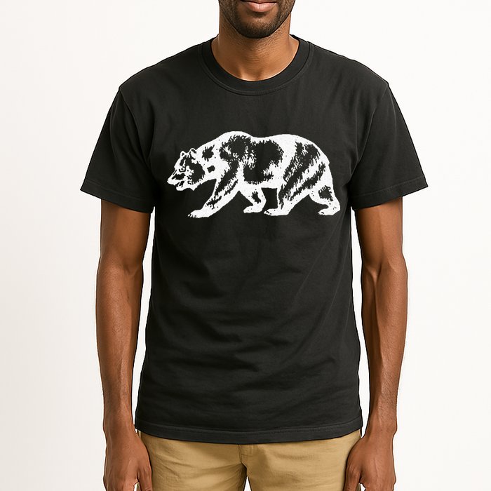 California Grizzly Bear State Flag Cali Republic Tall T-Shirt