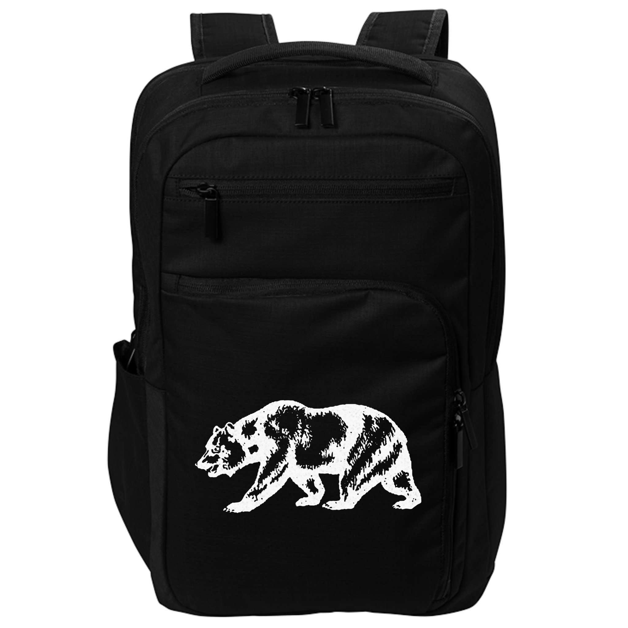 California Grizzly Bear State Flag Cali Republic Impact Tech Backpack