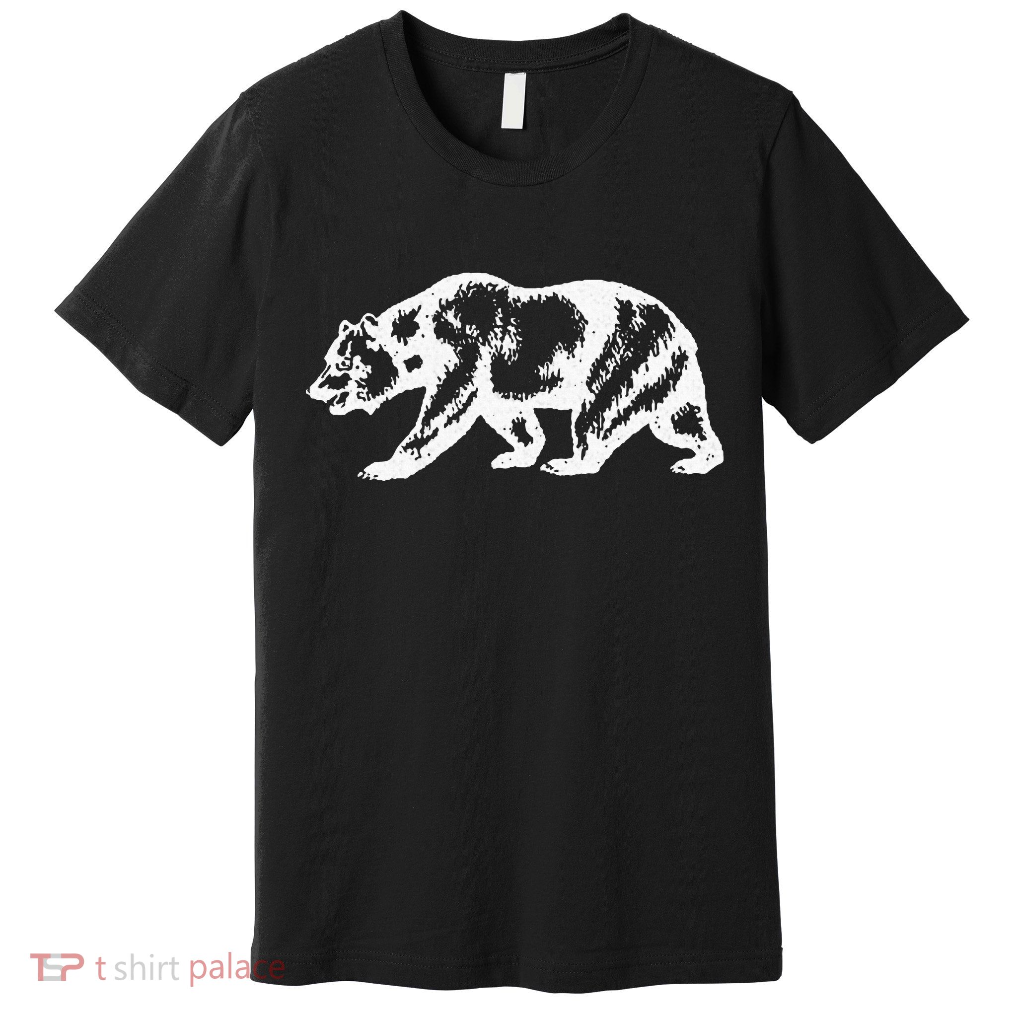 California Grizzly Bear State Flag Cali Republic Premium T-Shirt