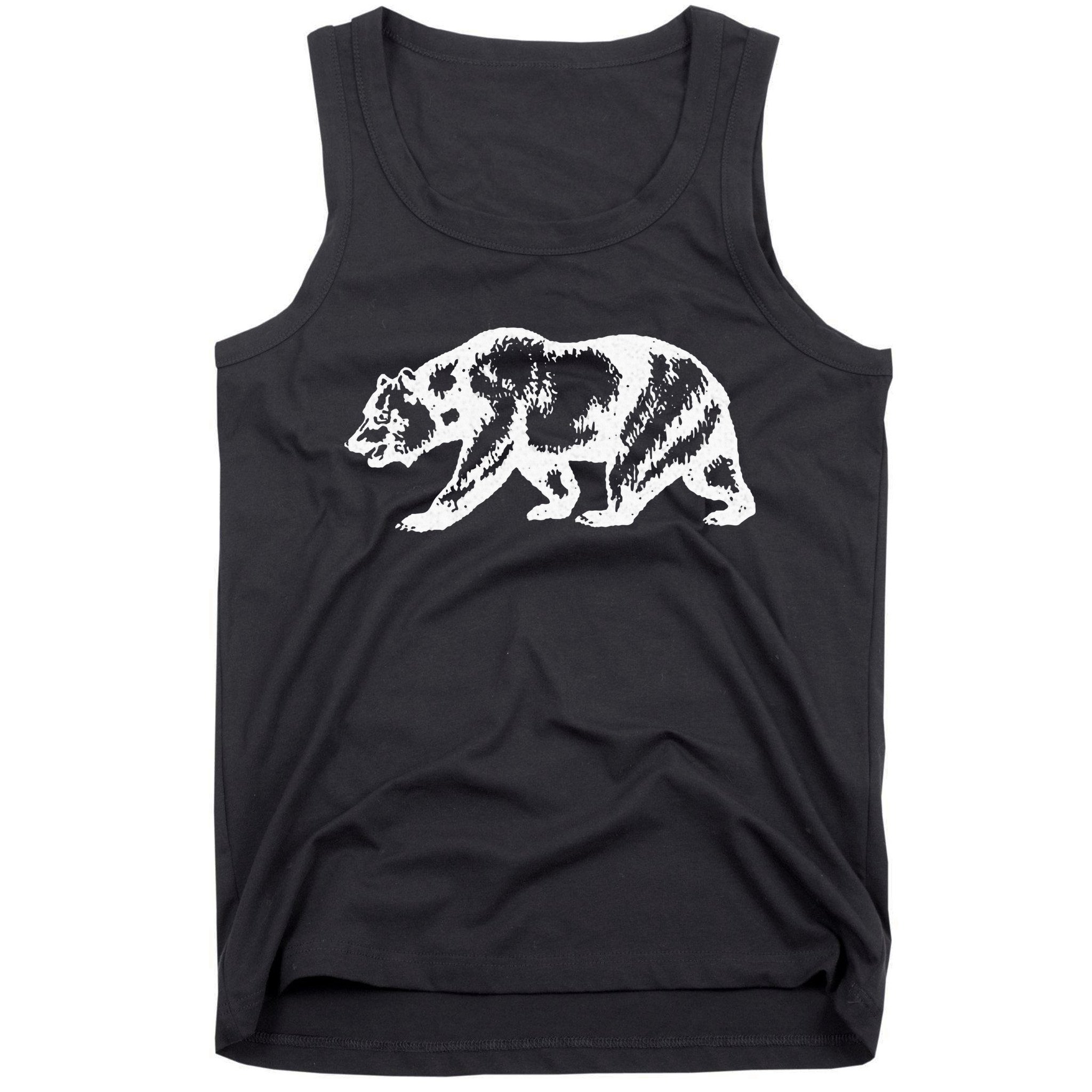 California Grizzly Bear State Flag Cali Republic Tank Top