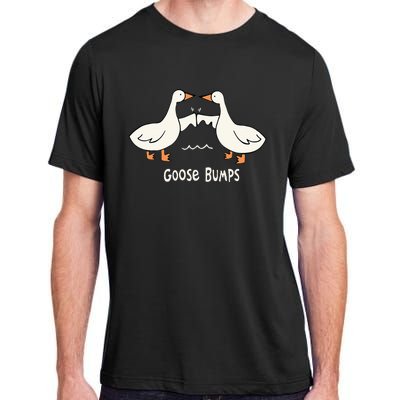 Cute Goose Bumps Funny Animal Pun Lover Adult ChromaSoft Performance T-Shirt