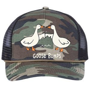 Cute Goose Bumps Funny Animal Pun Lover Retro Rope Trucker Hat Cap