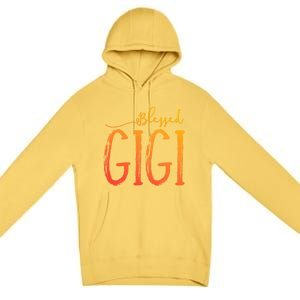 Cute Gift Blessed Gigi For Grandma Christmas Premium Pullover Hoodie