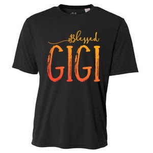 Cute Gift Blessed Gigi For Grandma Christmas Cooling Performance Crew T-Shirt