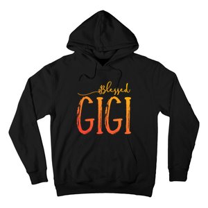 Cute Gift Blessed Gigi For Grandma Christmas Hoodie