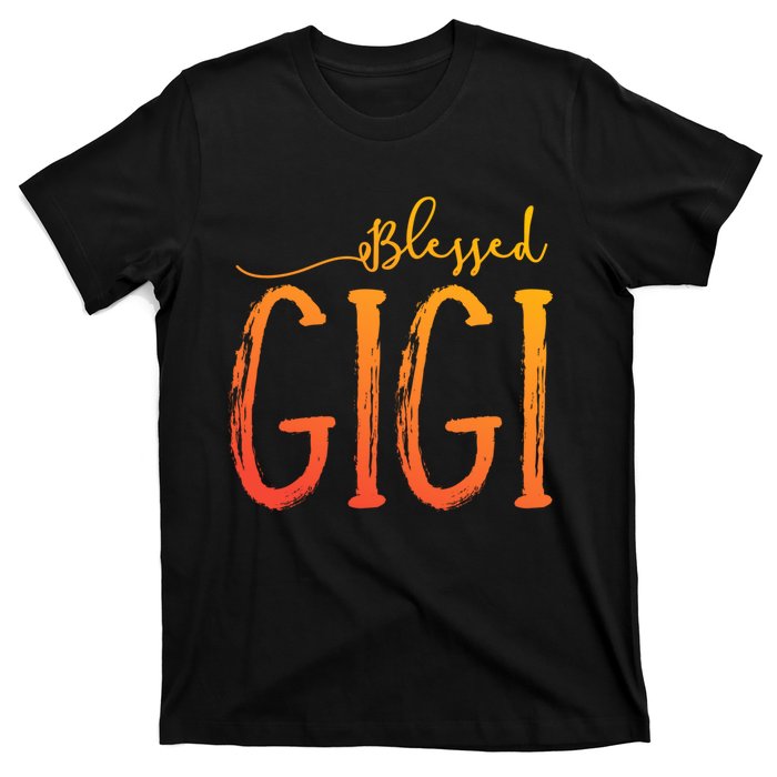 Cute Gift Blessed Gigi For Grandma Christmas T-Shirt