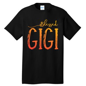 Cute Gift Blessed Gigi For Grandma Christmas Tall T-Shirt