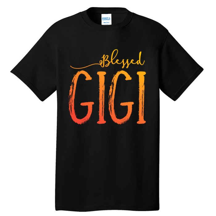 Cute Gift Blessed Gigi For Grandma Christmas Tall T-Shirt