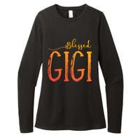 Cute Gift Blessed Gigi For Grandma Christmas Womens CVC Long Sleeve Shirt