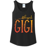 Cute Gift Blessed Gigi For Grandma Christmas Ladies Essential Tank