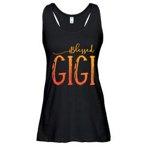 Cute Gift Blessed Gigi For Grandma Christmas Ladies Essential Flowy Tank