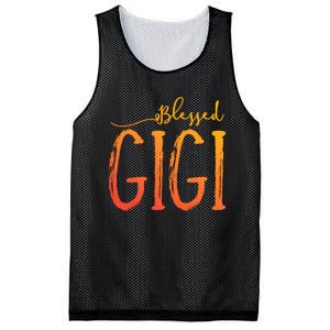 Cute Gift Blessed Gigi For Grandma Christmas Mesh Reversible Basketball Jersey Tank