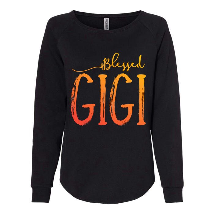 Cute Gift Blessed Gigi For Grandma Christmas Womens California Wash Sweatshirt