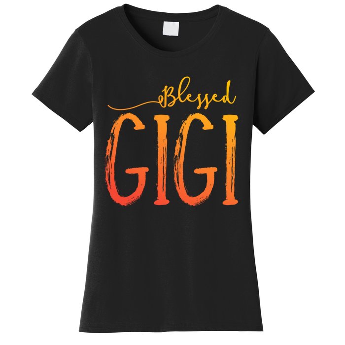 Cute Gift Blessed Gigi For Grandma Christmas Women's T-Shirt