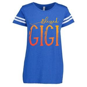 Cute Gift Blessed Gigi For Grandma Christmas Enza Ladies Jersey Football T-Shirt