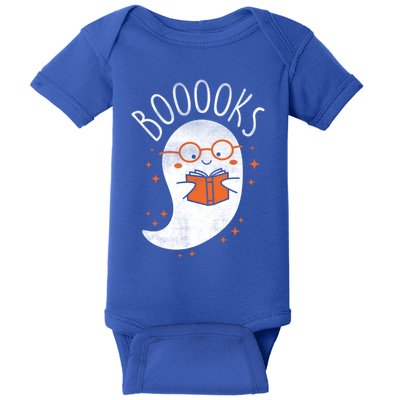 Cute Ghost Book Reading Halloween Teacher Top Gift Baby Bodysuit