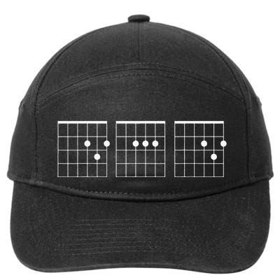 Chord Guitar Best Dad Ever Gift For 7-Panel Snapback Hat