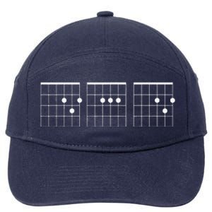 Chord Guitar Best Dad Ever Gift For 7-Panel Snapback Hat