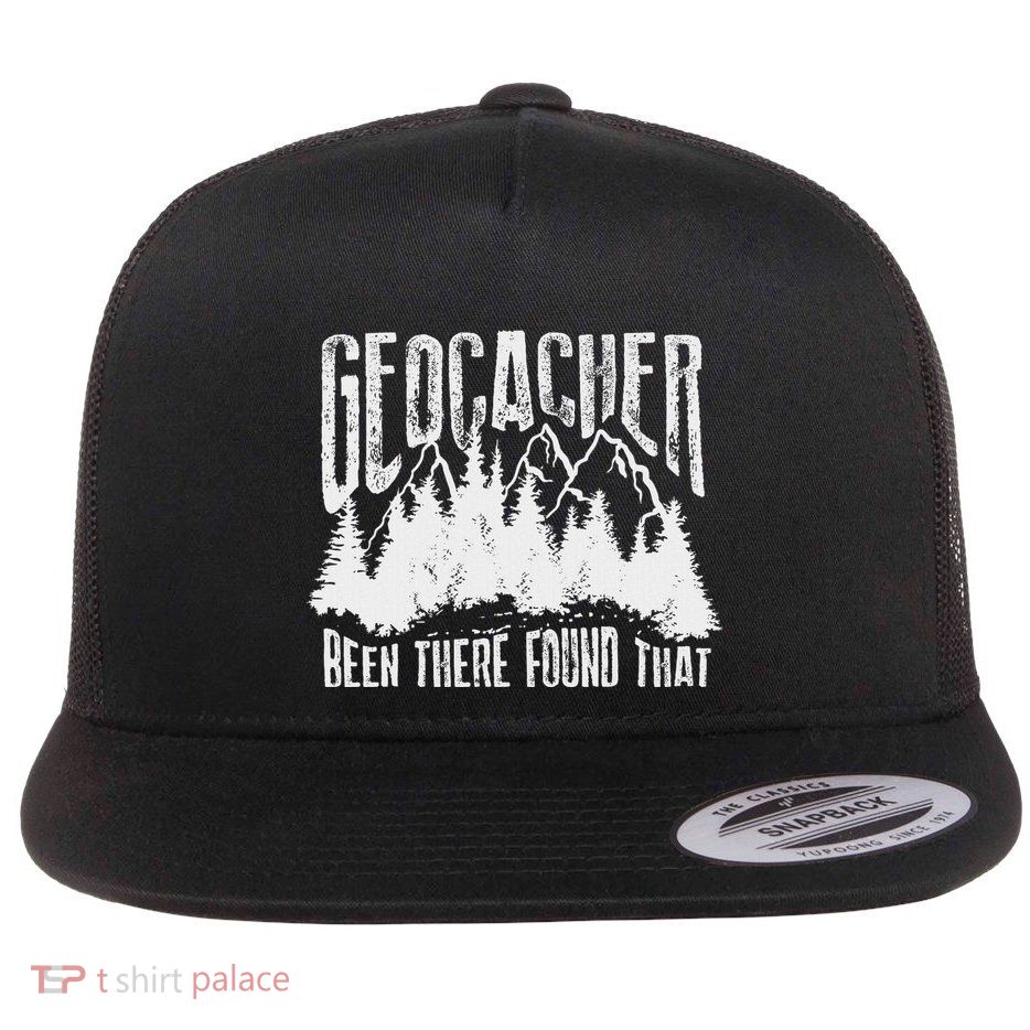 Cute Geocacher Been There Found That Geocache Flat Bill Trucker Hat
