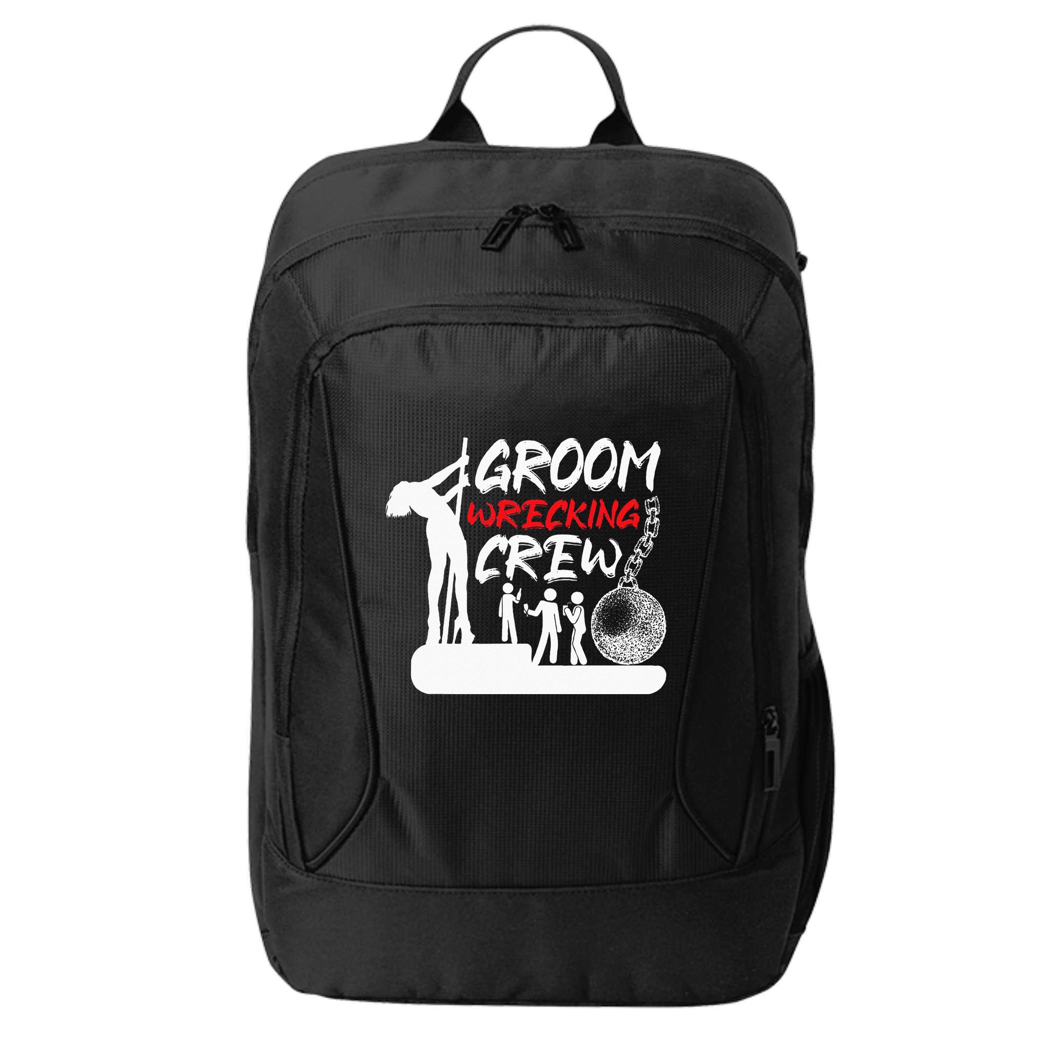Crew Groomsmen Bachelor Party Stag Groom Funny City Backpack