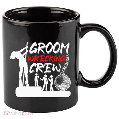 Crew Groomsmen Bachelor Party Stag Groom Funny 11oz C Handle Ceramic Mug