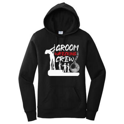 Crew Groomsmen Bachelor Party Stag Groom Funny Women's Pullover Hoodie