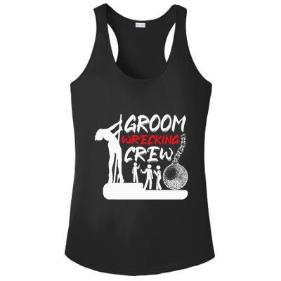Crew Groomsmen Bachelor Party Stag Groom Funny Ladies PosiCharge Competitor Racerback Tank