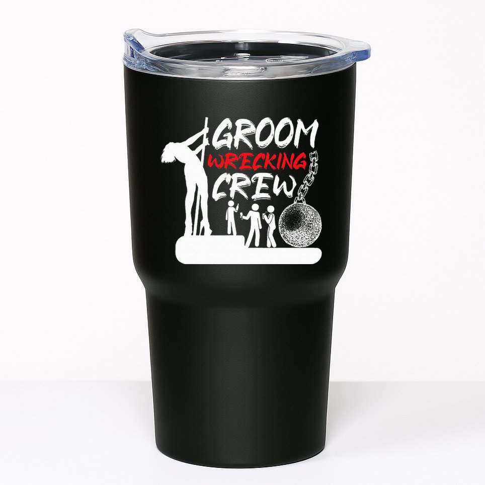Crew Groomsmen Bachelor Party Stag Groom Funny Tumbler
