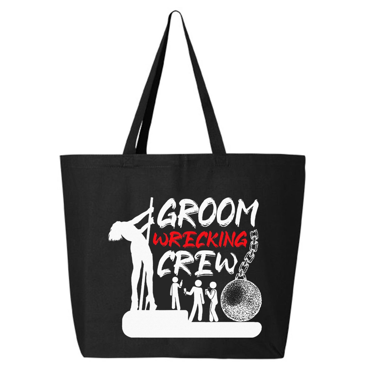 Crew Groomsmen Bachelor Party Stag Groom Funny 25L Jumbo Tote