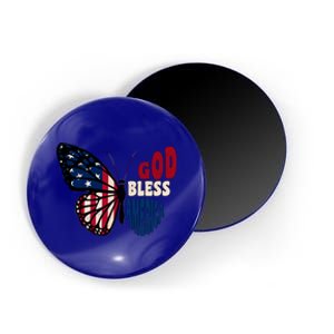 Christians God Bless America Butterfly 4th Of July Patriotic Gift Magnet