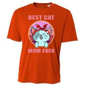 Cat Gift Best Cat Mom Ever Gift Kitten Gift Cooling Performance Crew T-Shirt