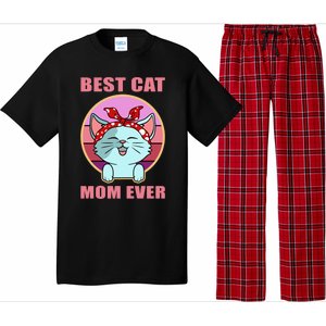 Cat Gift Best Cat Mom Ever Gift Kitten Gift Pajama Set