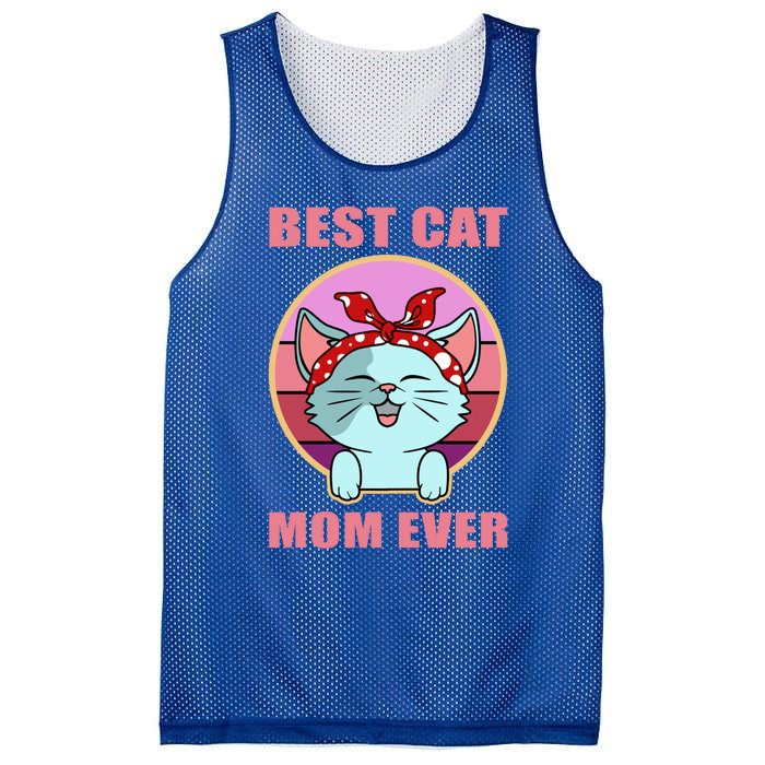 Cat Gift Best Cat Mom Ever Gift Kitten Gift Mesh Reversible Basketball Jersey Tank