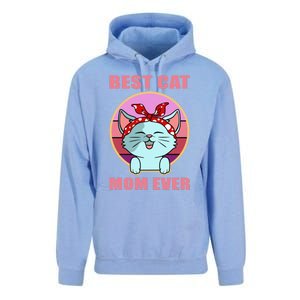 Cat Gift Best Cat Mom Ever Gift Kitten Gift Unisex Surf Hoodie