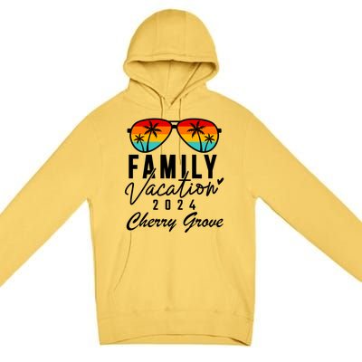 Cherry Grove Beach Family Vacation 2024 Cool Gift Premium Pullover Hoodie