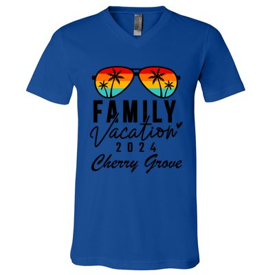 Cherry Grove Beach Family Vacation 2024 Cool Gift V-Neck T-Shirt