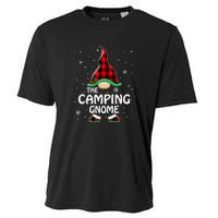 Camping Gnome Buffalo Plaid Matching Family Christmas Gift Cooling Performance Crew T-Shirt