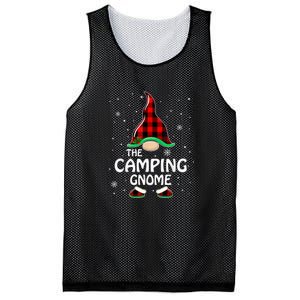 Camping Gnome Buffalo Plaid Matching Family Christmas Gift Mesh Reversible Basketball Jersey Tank