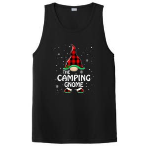 Camping Gnome Buffalo Plaid Matching Family Christmas Gift PosiCharge Competitor Tank