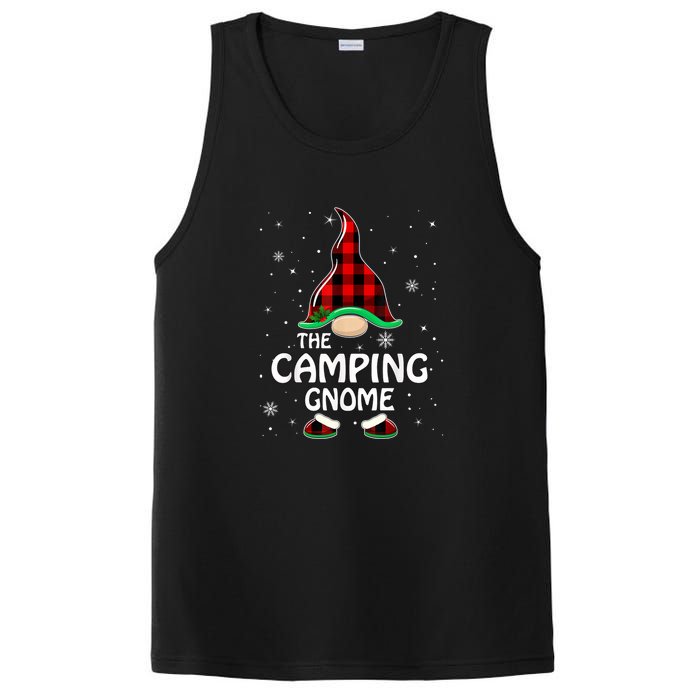 Camping Gnome Buffalo Plaid Matching Family Christmas Gift PosiCharge Competitor Tank