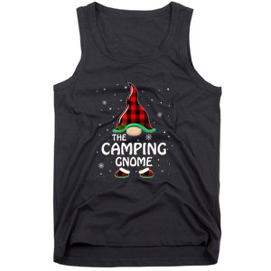 Camping Gnome Buffalo Plaid Matching Family Christmas Gift Tank Top