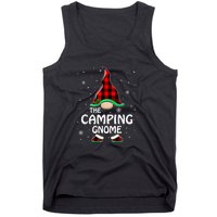 Camping Gnome Buffalo Plaid Matching Family Christmas Gift Tank Top