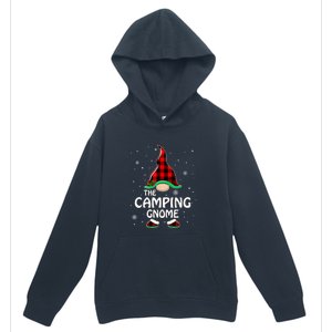 Camping Gnome Buffalo Plaid Matching Family Christmas Gift Urban Pullover Hoodie